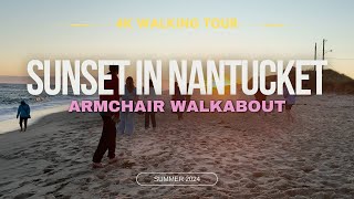 4K Nantucket  Beach Sunset [upl. by Luba]