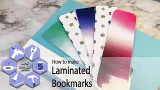 Laminated Bookmark Tutorial [upl. by Col]