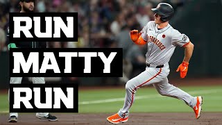 Matt Chapman Hits First Giants InsidethePark Home Run Since 2017  San Francisco Giants Highlights [upl. by Atsirtal]