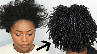 Finger Coils on 4C Natural Hair First Impression [upl. by Namsu]