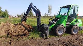 Avant Digger 260 trenching for electric cable [upl. by Anital]