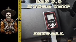 1997 OBS 73 Powerstroke Hydra Chip Install It smokesKinda [upl. by Adnalay]