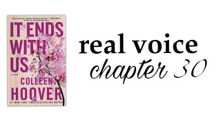 it ends with us audio book  chapter 30 real voice [upl. by Aiehtela]