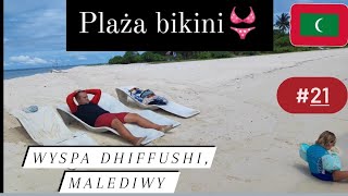 🇲🇻 DHIFFUSHI  Zwiedzamy uroki wyspy Odkrywamy pierwszą plażę Maldives Dhiffushi 4K 21 [upl. by Latonia]