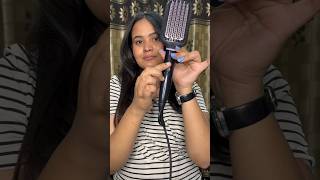 Trying Philips Hair Straightener Brush  Is it worth it or not   Aayushi Kalher [upl. by Stempien]