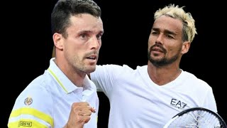 Fabio Fognini vs Roberto Bautista Agut Highlights  Wimbledon 2024 [upl. by Eralcyram]