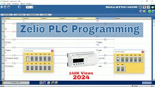 Zelio PLC Programming Zelio Soft 2 Simulation amp Ladder Logic Tutorial plc plctraining [upl. by Ecyak]