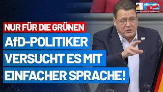 Nur für die Grünen Stephan Brandner versucht es mit einfacher Sprache  AfDFraktion im Bundestag [upl. by Primavera]