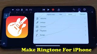 Make Ringtone For iPhone Using GarageBand  2022 Easy Method [upl. by Stucker]