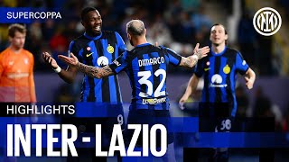 FLYING INTO THE FINAL ✈️🤩  INTER 30 LAZIO  HIGHLIGHTS SUPERCOPPA ITALIANA ⚫🔵🇬🇧 [upl. by Wahlstrom651]