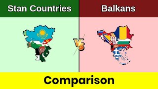 Stan Countries vs Balkans  Balkans vs Stan Countries  Stan vs Balkan  Comparison  Data Duck [upl. by Pol340]