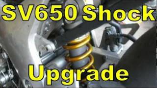 SV650 Shock Swap  Quick and Dirty [upl. by Teague]