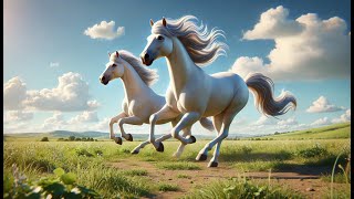 Two Little horses Kids songs Songs for kids Nursery rhyme Kids Music Animal songs [upl. by Divan]