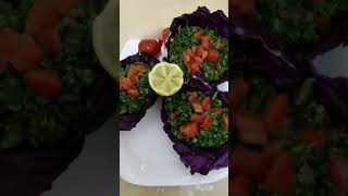 طريقة تحضير التبولة السورية parsley salad [upl. by Renrut]