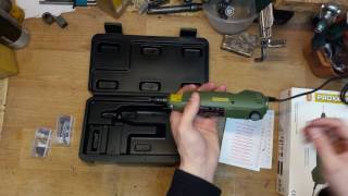 Proxxon 28472 Precision drillgrinder FBS 240E Strength comes from quality unboxing [upl. by Bate854]