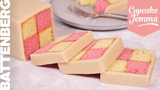 Classic Battenberg Cake Recipe Tutorial  Cupcake Jemma [upl. by Shaya987]