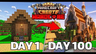 Minecraft Create Hardcore 01  بهترین شروع در سری جدید ماینکرفت سازنده [upl. by Ahsoek]