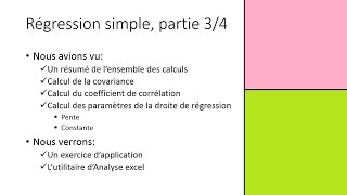 régression linéaire simplepartie34  utilitaire danalyse excel  régression linéaire avec excel [upl. by Silva64]