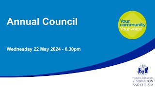 Full Council  22 May 2024 [upl. by Arley]