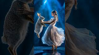 The woman fuses with a rabbit on AGT americagottelent magic fusion miracle [upl. by Madson25]