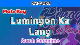 Lumingon Ka Lang by Sarah Geronimo Karaoke  Male Key [upl. by Ailegna]