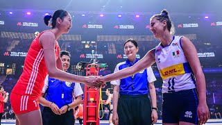 ALL quotMEGA RALLYquot of Italy  China  Volleyball Nations League 2024 [upl. by Kathlin]