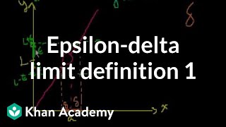 Epsilondelta limit definition 1  Limits  Differential Calculus  Khan Academy [upl. by Lluj]