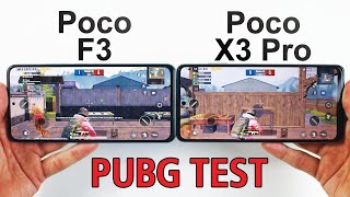 Xiaomi Poco F3 vs Poco X3 Pro PUBG MOBILE TEST  Snapdragon 870😈 vs Snapdragon 860👹 [upl. by Ainimre]