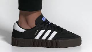 Onfeet Adidas Sambarose Black White B28156 Review  sneakersby [upl. by Anitsahs]