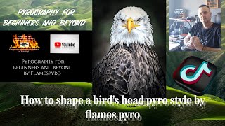 How to shape an eagles head to show depth with your Pyrography pens Tips and insight into shading [upl. by Yrrag]