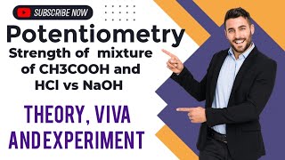 Potentiometry  theory  viva and experiment  strength of mixture of CH3COOH and HCl vs NaOH [upl. by Linus]