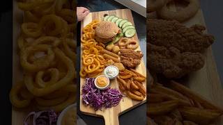 ASMR Fast Food Platter asmr satisfying fastfood asmrsounds lifestyle crispy shorts [upl. by Ardnassak]