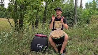 Djembe z Ghany 64 cm wysokości 33 cm średnicy [upl. by Nilam]