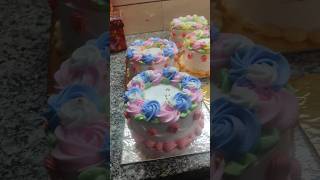 1 pound Cake Different design cake shortvideo [upl. by Suilmann]