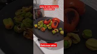 salsaenmolcajete habanero suscribeteaestecanal cocinandoenvivo hotsauce [upl. by Nur]