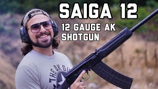 SAIGA 12  RUSSIAN AK SHOTGUN [upl. by Ahsikram]