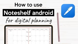 How to use Noteshelf Android for Digital Planning [upl. by Herzberg]