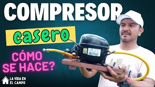 Cómo hacer un compresor casero de un refrigerador dañado [upl. by Hurd]