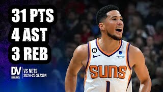 Devin Booker vs Nets 31 pts 4 ast 3 reb  Nov 27 2024  Regular Season [upl. by Ethelda]