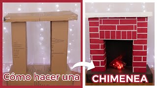 Cómo hacer una CHIMENEA de CARTÓN  FÁCIL  Decoración Navidad [upl. by Nayarb756]