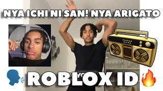 nya ichi ni san nya arigato ROBLOX ID CODE TIKTOK TREND SOUND [upl. by Ainesej]