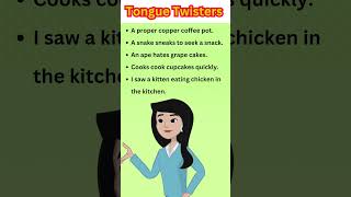 Tongue Twisters challenge2  shorts viralvideo Little Learners20 art creative [upl. by Riebling692]