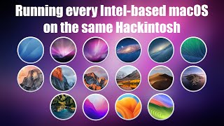 Running every Intel based macOS on the same Hackintosh Timelapse [upl. by Rosalba904]