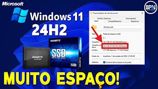 Como Liberar MUITO ESPAÇO no PC com Windows 11 24H2 [upl. by Chemaram208]