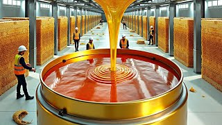 MindBlowing Honey Harvest amp Processing Honey Factory Process [upl. by Solon]