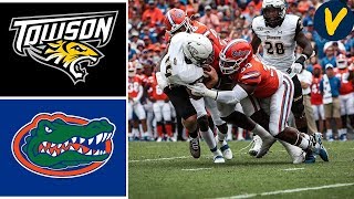 Towson vs 9 Florida  Week 5  College Football Highlights  2019 [upl. by Ocirema809]