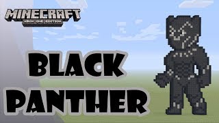 Minecraft Pixel Art Tutorial and Showcase Black Panther [upl. by Gaven251]