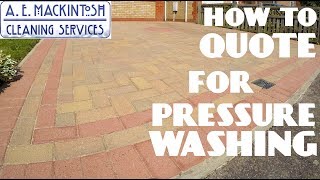 How To Quote For Pressure Washing [upl. by Anemix]