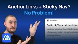 How To EASILY Fix Anchor Links With StickyFixed Navbars In Webflow [upl. by Ellenet]