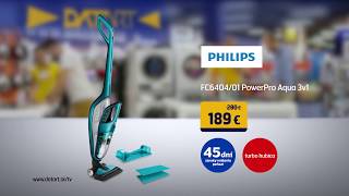 BLACK FRIDAY  Tyčový vysávač Philips FC640401 PowerPro Aqua 3v1 [upl. by Osrick]